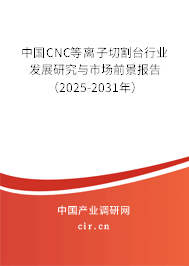 中國(guó)CNC等離子切割臺(tái)行業(yè)發(fā)展研究與市場(chǎng)前景報(bào)告（2025-2031年）