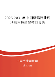 2025-2031年中國草菇行業(yè)現(xiàn)狀與市場前景預測報告