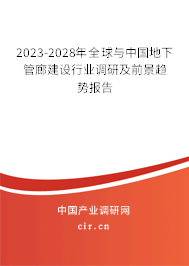 2023-2028年全球與中國地下管廊建設(shè)行業(yè)調(diào)研及前景趨勢報(bào)告