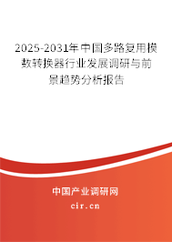 2024-2030年中國多路復用模數(shù)轉(zhuǎn)換器行業(yè)發(fā)展調(diào)研與前景趨勢分析報告