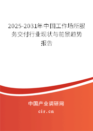 2025-2031年中國工作場所服務(wù)交付行業(yè)現(xiàn)狀與前景趨勢報(bào)告
