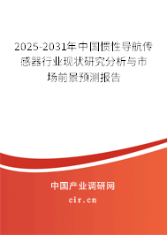 2025-2031年中國慣性導航傳感器行業(yè)現(xiàn)狀研究分析與市場前景預測報告