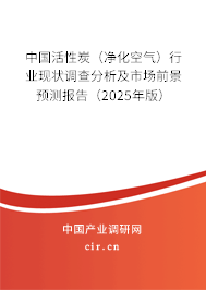 中國(guó)活性炭（凈化空氣）行業(yè)現(xiàn)狀調(diào)查分析及市場(chǎng)前景預(yù)測(cè)報(bào)告（2025年版）