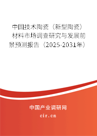 中國技術(shù)陶瓷（新型陶瓷）材料市場調(diào)查研究與發(fā)展前景預(yù)測報(bào)告（2025-2031年）