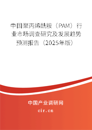 中國(guó)聚丙烯酰胺（PAM）行業(yè)市場(chǎng)調(diào)查研究及發(fā)展趨勢(shì)預(yù)測(cè)報(bào)告（2025年版）