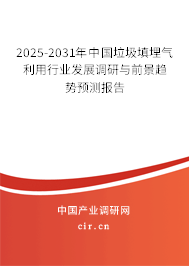 2025-2031年中國(guó)垃圾填埋氣利用行業(yè)發(fā)展調(diào)研與前景趨勢(shì)預(yù)測(cè)報(bào)告