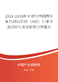 2024-2030年全球與中國兩輪車防制動系統(tǒng)（ABS）行業(yè)深度調研與發(fā)展趨勢分析報告