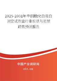 2025-2031年中國糖化白蛋白測定試劑盒行業(yè)現(xiàn)狀與前景趨勢預(yù)測報(bào)告