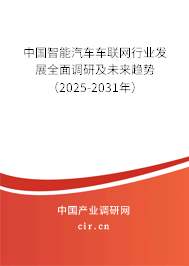 中國智能汽車車聯(lián)網(wǎng)行業(yè)發(fā)展全面調(diào)研及未來趨勢(shì)（2025-2031年）