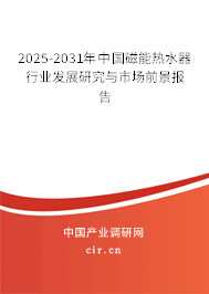 2025-2031年中國磁能熱水器行業(yè)發(fā)展研究與市場前景報告