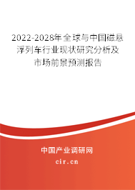 2022-2028年全球與中國磁懸浮列車行業(yè)現(xiàn)狀研究分析及市場前景預(yù)測報告