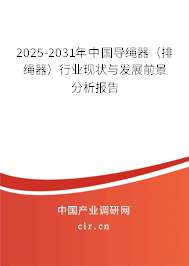 2025-2031年中國導(dǎo)繩器（排繩器）行業(yè)現(xiàn)狀與發(fā)展前景分析報(bào)告