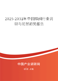 2025-2031年中國(guó)蝶閥行業(yè)調(diào)研與前景趨勢(shì)報(bào)告