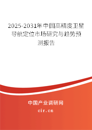 2025-2031年中國(guó)高精度衛(wèi)星導(dǎo)航定位市場(chǎng)研究與趨勢(shì)預(yù)測(cè)報(bào)告