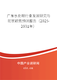 廣東水處理行業(yè)發(fā)展研究與前景趨勢(shì)預(yù)測(cè)報(bào)告（2025-2031年）