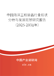 中國海洋工程裝備行業(yè)現(xiàn)狀分析與發(fā)展前景研究報(bào)告（2025-2031年）