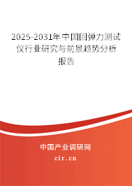 2025-2031年中國回彈力測試儀行業(yè)研究與前景趨勢分析報(bào)告