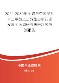 2024-2030年全球與中國聚對(duì)苯二甲酸乙二醇酯白板行業(yè)發(fā)展全面調(diào)研與未來趨勢預(yù)測報(bào)告