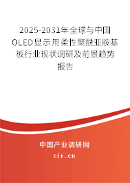 2025-2031年全球與中國OLED顯示用柔性聚酰亞胺基板行業(yè)現(xiàn)狀調(diào)研及前景趨勢報(bào)告