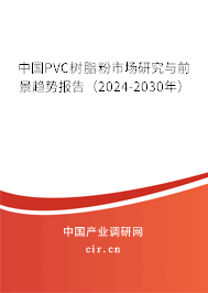 中國PVC樹脂粉市場(chǎng)研究與前景趨勢(shì)報(bào)告（2024-2030年）