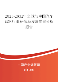 2025-2031年全球與中國汽車EDR行業(yè)研究及發(fā)展前景分析報告