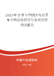 2025年全球與中國(guó)全電動(dòng)叉車市場(chǎng)調(diào)查研究與發(fā)展前景預(yù)測(cè)報(bào)告