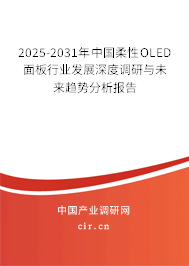 2025-2031年中國柔性O(shè)LED面板行業(yè)發(fā)展深度調(diào)研與未來趨勢分析報告