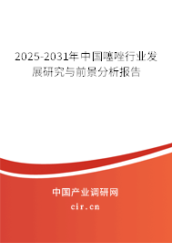 2025-2031年中國噻唑行業(yè)發(fā)展研究與前景分析報告