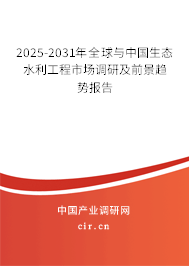 2025-2031年全球與中國(guó)生態(tài)水利工程市場(chǎng)調(diào)研及前景趨勢(shì)報(bào)告