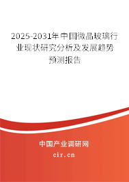 2025-2031年中國(guó)微晶玻璃行業(yè)現(xiàn)狀研究分析及發(fā)展趨勢(shì)預(yù)測(cè)報(bào)告