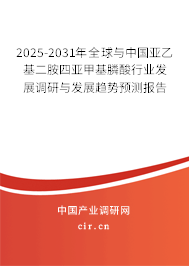 2025-2031年全球與中國亞乙基二胺四亞甲基膦酸行業(yè)發(fā)展調(diào)研與發(fā)展趨勢(shì)預(yù)測(cè)報(bào)告