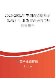 2025-2031年中國(guó)直鏈烷基苯（LAB）行業(yè)發(fā)展調(diào)研與市場(chǎng)前景報(bào)告
