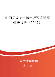 中國尼龍-6長絲市場深度調(diào)研分析報(bào)告（2012）