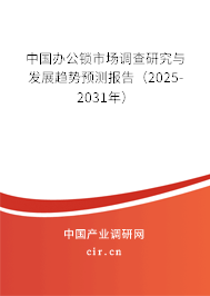 中國(guó)辦公鎖市場(chǎng)調(diào)查研究與發(fā)展趨勢(shì)預(yù)測(cè)報(bào)告（2025-2031年）