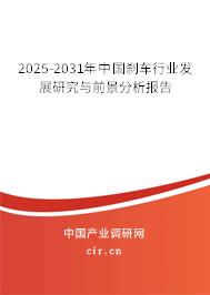 2024-2030年中國剎車行業(yè)發(fā)展研究與前景分析報告