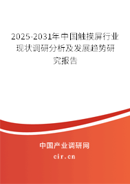 2025-2031年中國(guó)觸摸屏行業(yè)現(xiàn)狀調(diào)研分析及發(fā)展趨勢(shì)研究報(bào)告