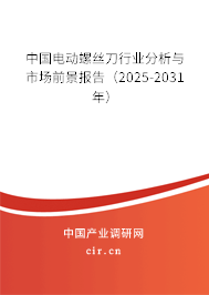 中國(guó)電動(dòng)螺絲刀行業(yè)分析與市場(chǎng)前景報(bào)告（2025-2031年）