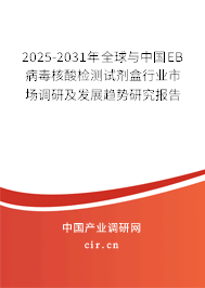 2025-2031年全球與中國(guó)EB病毒核酸檢測(cè)試劑盒行業(yè)市場(chǎng)調(diào)研及發(fā)展趨勢(shì)研究報(bào)告