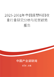 2025-2031年中國廢塑料回收業(yè)行業(yè)研究分析與前景趨勢報(bào)告