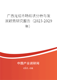 廣西光纜市場現(xiàn)狀分析與發(fā)展趨勢研究報告（2023-2029年）