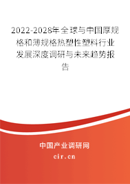2022-2028年全球與中國厚規(guī)格和薄規(guī)格熱塑性塑料行業(yè)發(fā)展深度調研與未來趨勢報告