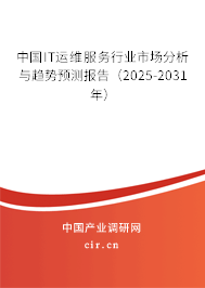 中國IT運維服務(wù)行業(yè)市場分析與趨勢預(yù)測報告（2025-2031年）