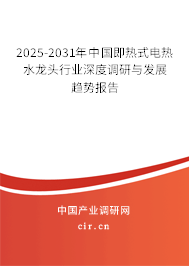 2025-2031年中國即熱式電熱水龍頭行業(yè)深度調(diào)研與發(fā)展趨勢報(bào)告