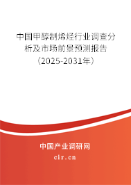 中國(guó)甲醇制烯烴行業(yè)調(diào)查分析及市場(chǎng)前景預(yù)測(cè)報(bào)告（2025-2031年）