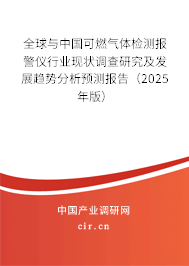 全球與中國可燃?xì)怏w檢測報(bào)警儀行業(yè)現(xiàn)狀調(diào)查研究及發(fā)展趨勢分析預(yù)測報(bào)告（2025年版）