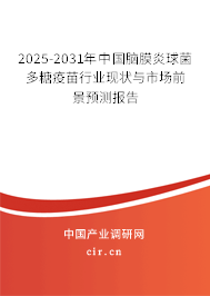 2025-2031年中國(guó)腦膜炎球菌多糖疫苗行業(yè)現(xiàn)狀與市場(chǎng)前景預(yù)測(cè)報(bào)告