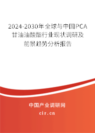 2024-2030年全球與中國PCA甘油油酸酯行業(yè)現(xiàn)狀調(diào)研及前景趨勢分析報告