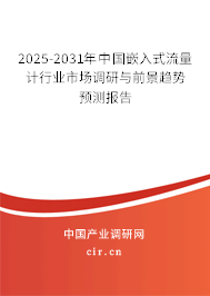 2024-2030年中國嵌入式流量計行業(yè)市場調研與前景趨勢預測報告