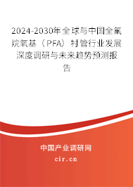 2024-2030年全球與中國(guó)全氟烷氧基（PFA）襯管行業(yè)發(fā)展深度調(diào)研與未來趨勢(shì)預(yù)測(cè)報(bào)告