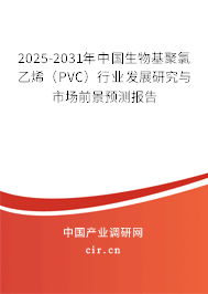 2025-2031年中國生物基聚氯乙烯（PVC）行業(yè)發(fā)展研究與市場前景預(yù)測報告